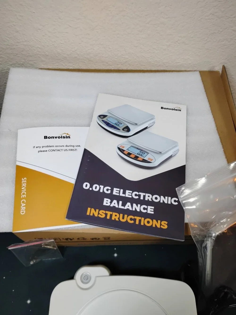 Bonvoisin 5000g x 0.01g Lab Scale High Precision Digital Electronic Balance